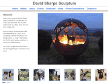 Tablet Screenshot of davidsharpesculpture.co.uk